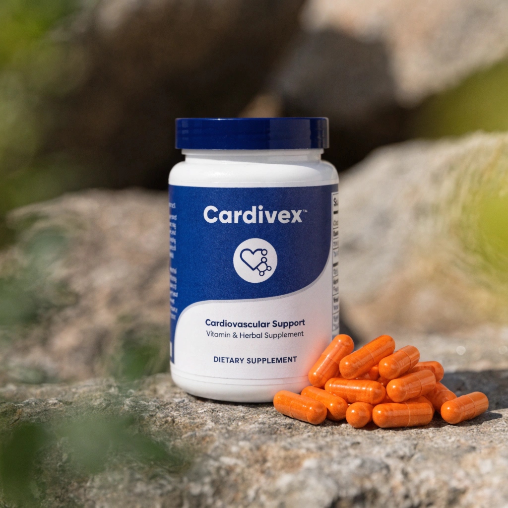 Cardivex natural supplement bottle — front view